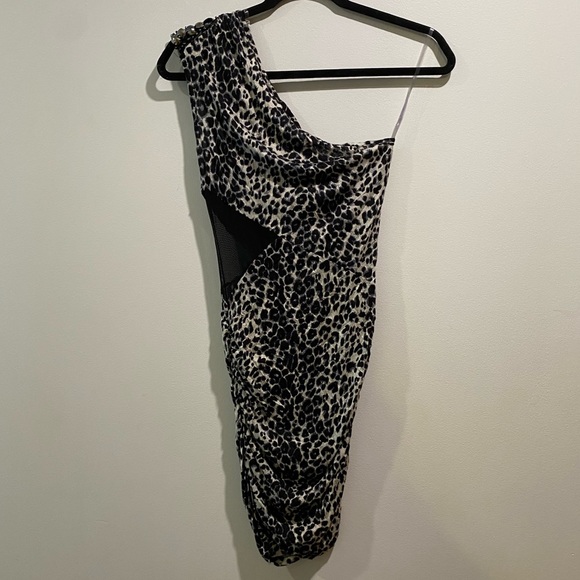 One Shoulder Cut Out Dress - Picture 2 of 4